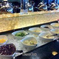 Salad bar at Chien Yen Shabu Shabu in Taoyuan