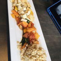Veggie hash with tofu ❤️  at Peoples Organic in Plymouth