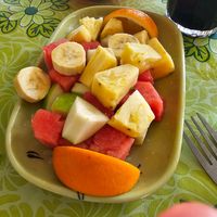 Fruit platter at Mia Cafe in Tioman Island