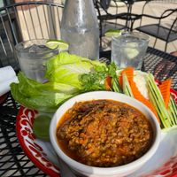 Vegetarian nam prik ong  at Saffron Bistro in Cape Girardeau