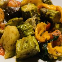 Grilled vegetables   at Antica Trattoria Papei in Siena