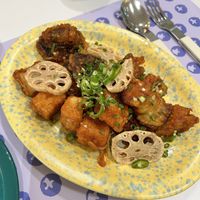 Spicy tofu and mushroom   at Plantude - I'Park Mall Yongsan in Seoul