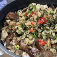 Eggplant rice   at Plantude - I'Park Mall Yongsan in Seoul