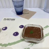 Tofu tiramisu, one of my ever aten best desserts  at Plantude - I'Park Mall Yongsan in Seoul