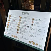 Menu outside   at Plantude - I'Park Mall Yongsan in Seoul