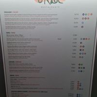Menu at Urbe in Mallorca