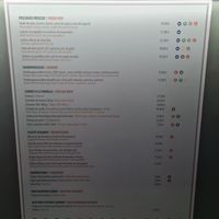 Menu at Urbe in Mallorca