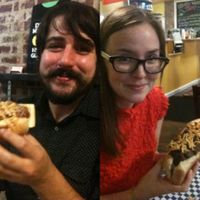 Enjoying our Dreamy Weenies! at Dreamy Weenies in New Orleans