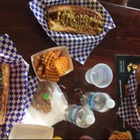 Higgy(R) Genchilli(L) Satchmo(Top) at Dreamy Weenies in New Orleans