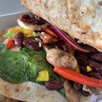 Quesadilla filling  at Sabor Rumbero in Grez-sur-loing