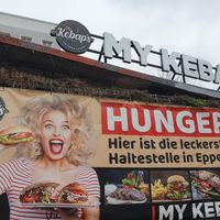 Outside at My Kebap's - Kiosk in Hamburg