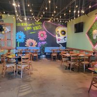 Inside restaurant at Mr. Taco Cantina in Galveston