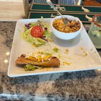 My 2/3 eaten flautas    at Mr. Taco Cantina in Galveston