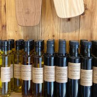Vinegar and oil  at Athens Bread Company in Athens