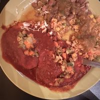 Flat enchiladas  at La Indita in Tucson