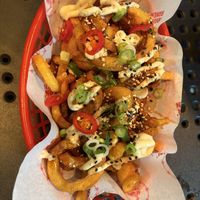 Tokyo loaded vegan fries   at Ragin' Ramen in Belfast