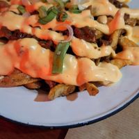 Vegan loaded chips at Patty & Bun   in South West London