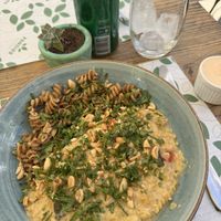 Lentejas rojas en salsa de maní  at Pandia's Kitchen in Santiago