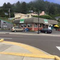   at Green Salmon Coffee and Tea House in Yachats