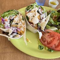 Nemo’s fish wrap  at Green Salmon Coffee and Tea House in Yachats
