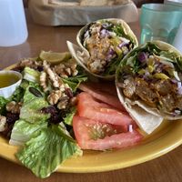 Nemo’s (fish style) wrap   at Green Salmon Coffee and Tea House in Yachats