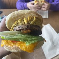 Breakfast sandwich   at Green Salmon Coffee and Tea House in Yachats