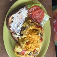 Omelette with Rye Toast  at Green Salmon Coffee and Tea House in Yachats