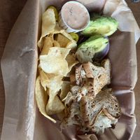 Sacred Cow Ruben   at Green Salmon Coffee and Tea House in Yachats