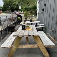 Outdoor seating, side  at Little Noodle Spokane in Spokane