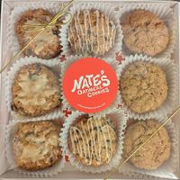 Fall Cookie Box - Cranberry Orange, Peppermint Chip, and Holiday Spice at Nate's Oatmeal Cookies in Portland