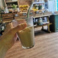 Iced Chai latte at Organic Deli Cafe in Oxford