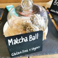 Matcha balls at Organic Deli Cafe in Oxford
