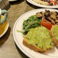 Vegana with GF bread (& oat milk latte)  at Organic Deli Cafe in Oxford