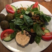 Falafel salad at Organic Deli Cafe in Oxford