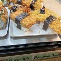 Tempura tofu and pumpkin  at Kimchi & Wasabi in Nelson