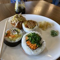 Vegan rolls  at Kimchi & Wasabi in Nelson