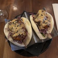 mushroom bao buns  at The Moderne in Orlando