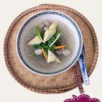 "Hu Tieu" same same like "Pho" at Nhà hàng chay Huế An in Hue