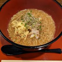 Vegan miso ramen at Tenguchaya Cafe in Tottori