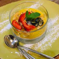 Pannacotta at Cafe Imbir - Ginger in Kyiv