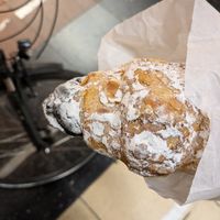 Almond croissant. Was lovely, if a little bit messy to eat at Bäckerei Riegler - Heidelberg Hbf in Heidelberg