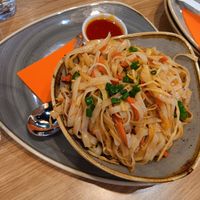 This rice-noodle dish was asked to be veganized and it was amazing! at Monk Narva  in Narva