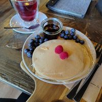 Sehr leckere vegane Pancakes at hildes CAFE & SHOP in Soltau