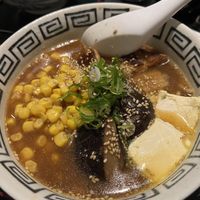 Delicious vegan ramen - tofu, corn, and vegan butter   at Ramen House Aska in Lisbon