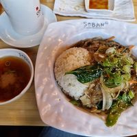 Miso Suppe, Eintopf mit mariniertem Gemüse und Glasnudeln at Soban Heidelberg in Heidelberg
