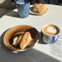 Oops nearly finished my croissant when I remembered to take a photo 🙄  at Full Bloom Café in Nice