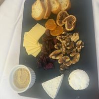 The cheese plate was nice, would be better with some mustard for the sliced cheese.  at Tea List in Davis