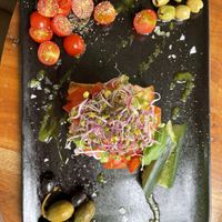Vegan bruschetta   at Friðheimar in Selfoss