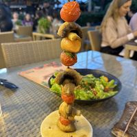 Added Veggie Skewer  at Friðheimar in Selfoss