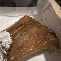 Pear tart with some of the amazing white topping   at Seaside Juicery in 